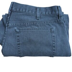 George Mens Black‎ Relaxed Fit Jeans 40x30 (40x25) Cotton Denim